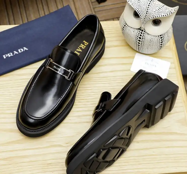 hype Prada Leather Shoes