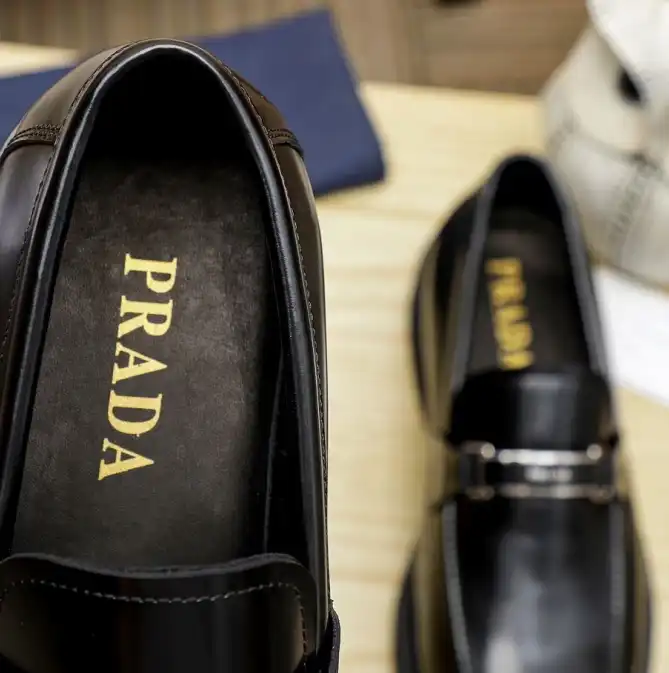 hype Prada Leather Shoes