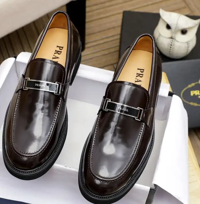 hype Prada Leather Shoes