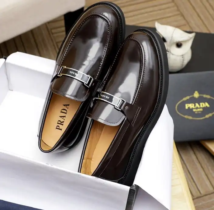 hype Prada Leather Shoes