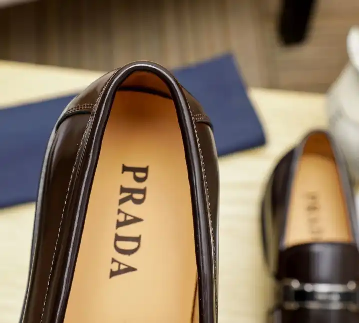 hype Prada Leather Shoes