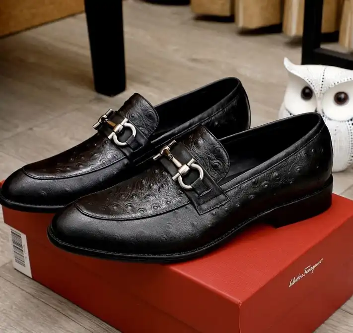 hype Ferragamo Leather Shoes