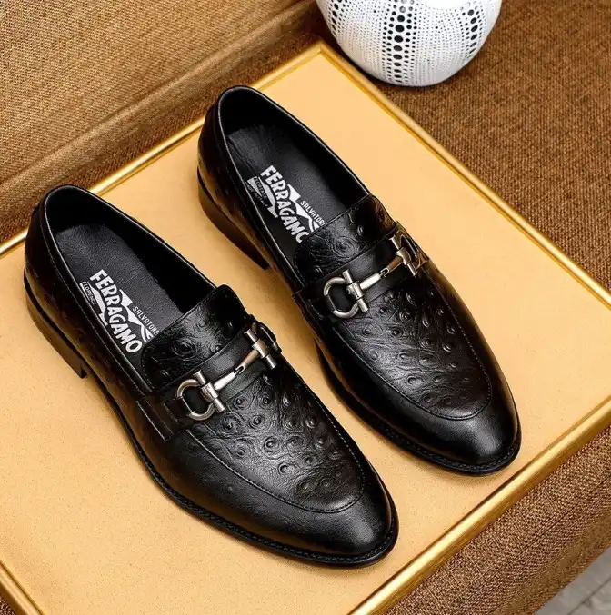 hype Ferragamo Leather Shoes