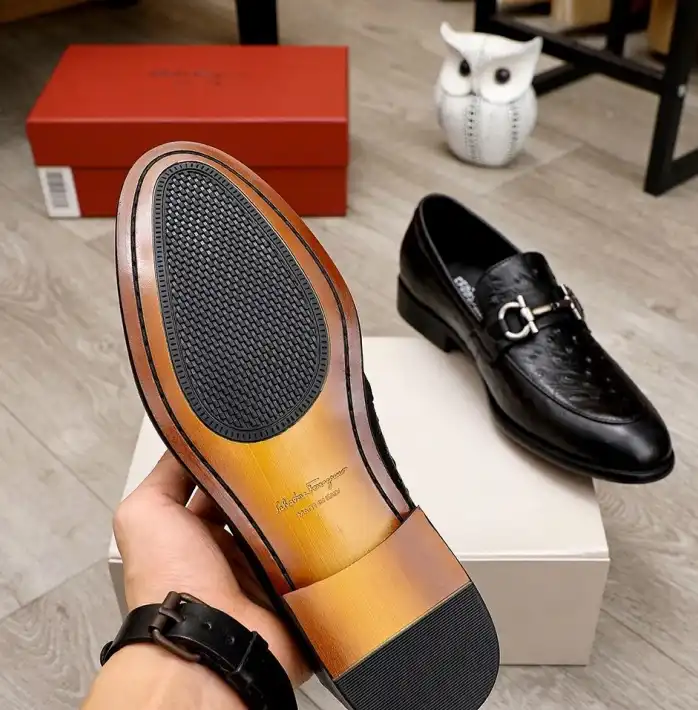 hype Ferragamo Leather Shoes