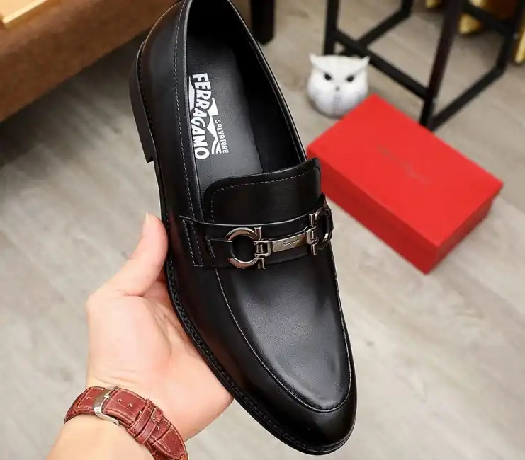 hype Ferragamo Leather Shoes