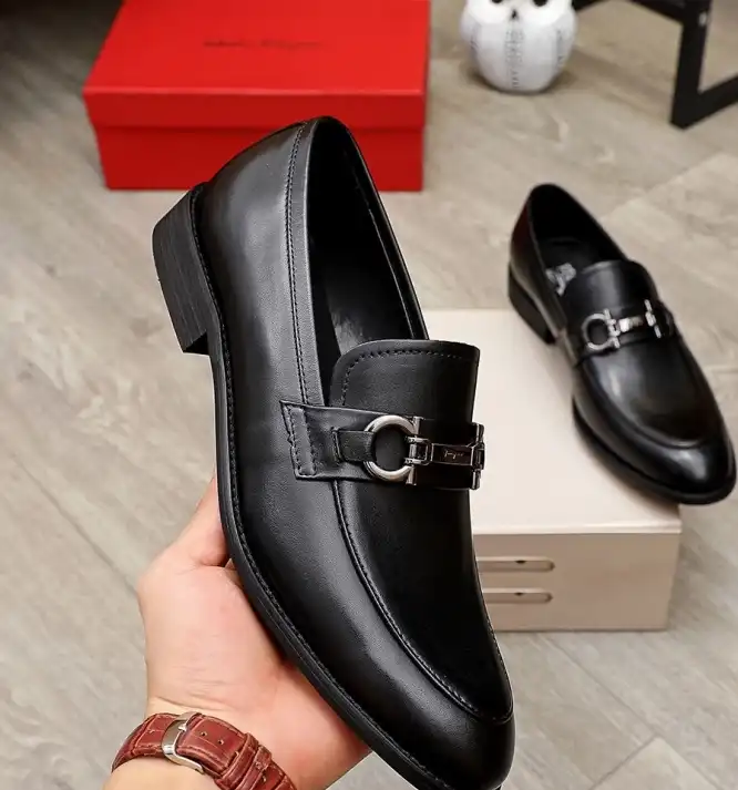 hype Ferragamo Leather Shoes