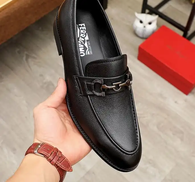 hype Ferragamo Leather Shoes