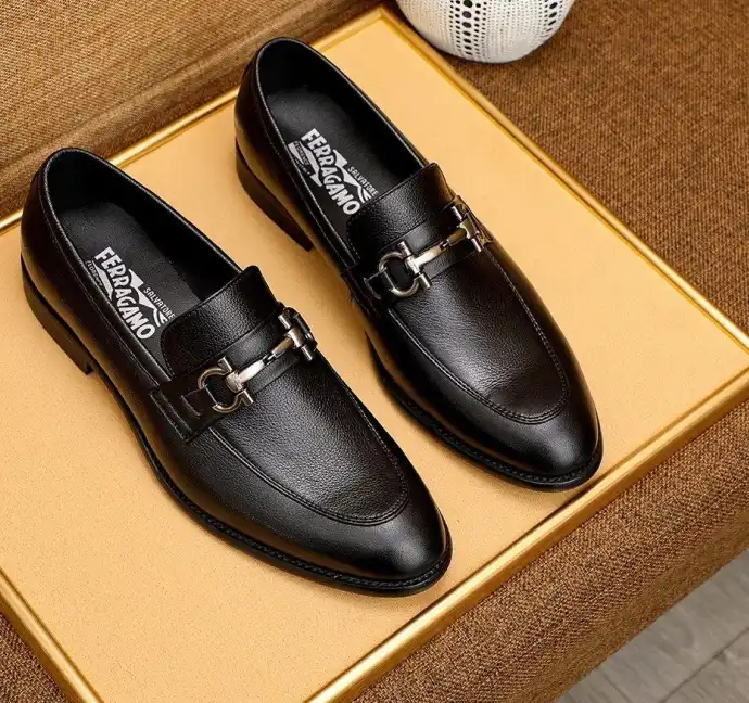 hype Ferragamo Leather Shoes