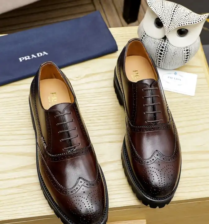 hype Prada Leather Shoes