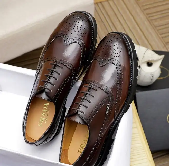 hype Prada Leather Shoes