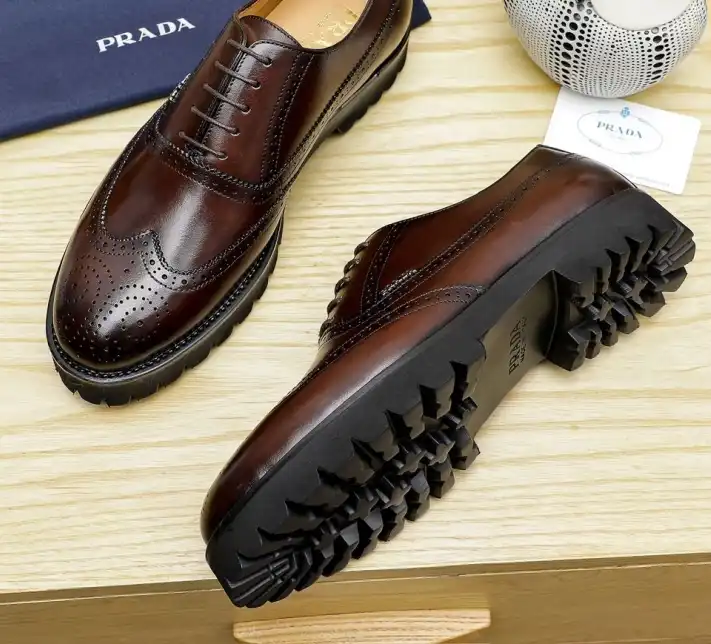 hype Prada Leather Shoes