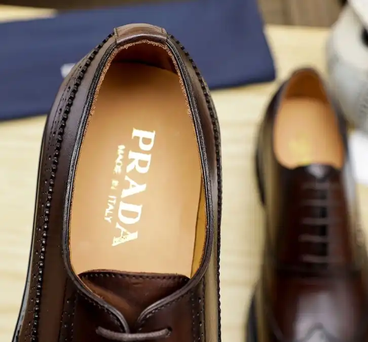 hype Prada Leather Shoes