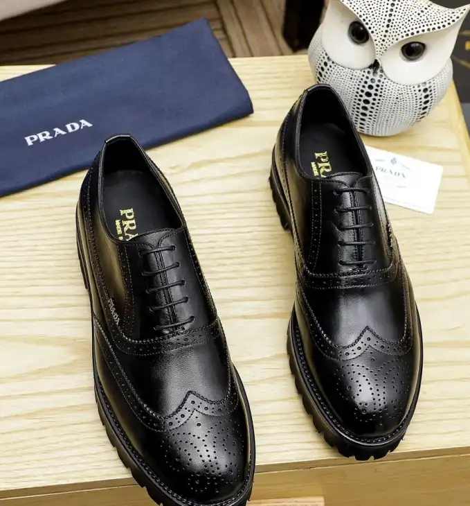 hype Prada Leather Shoes