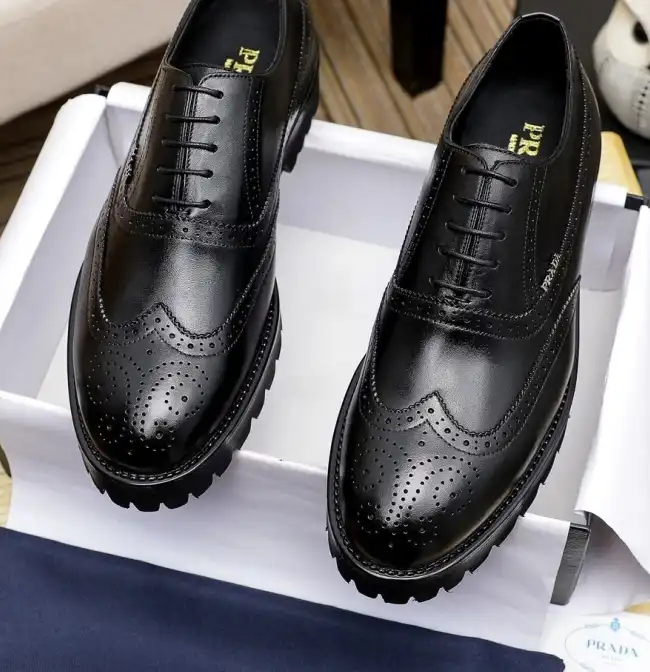 hype Prada Leather Shoes