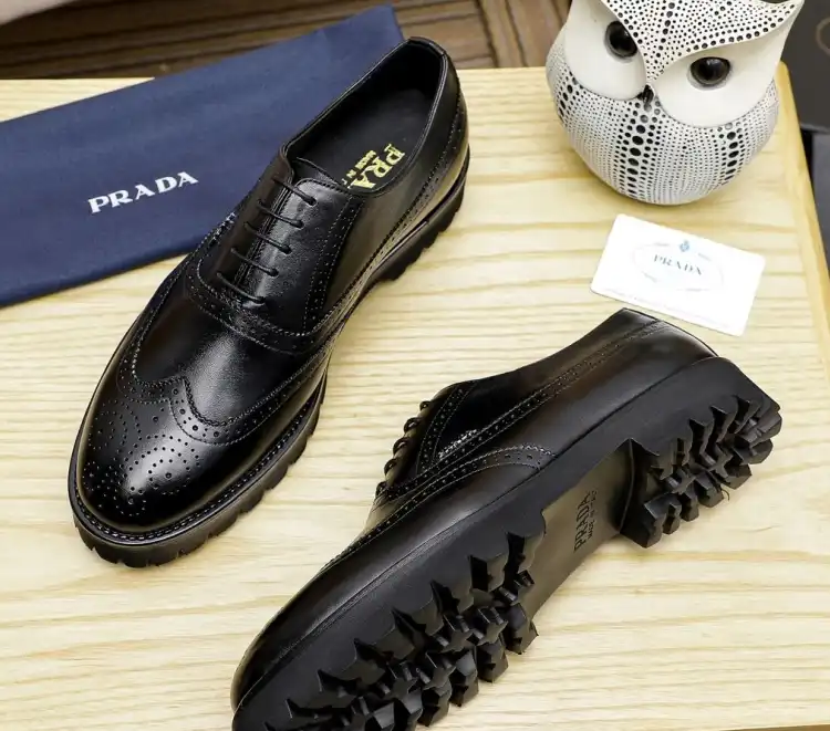 hype Prada Leather Shoes