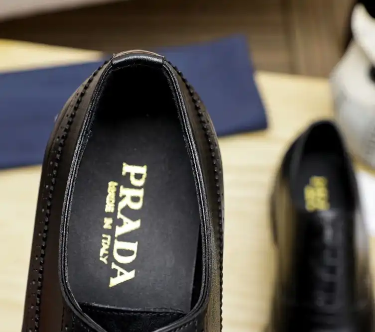 hype Prada Leather Shoes