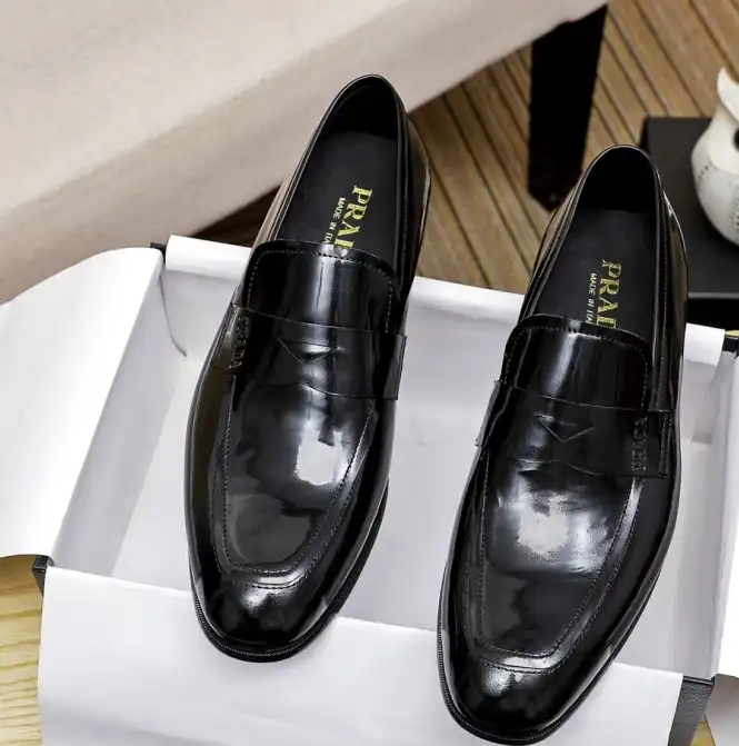 hype Prada Leather Shoes