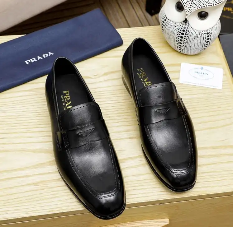 hype Prada Leather Shoes