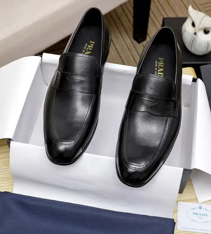 hype Prada Leather Shoes