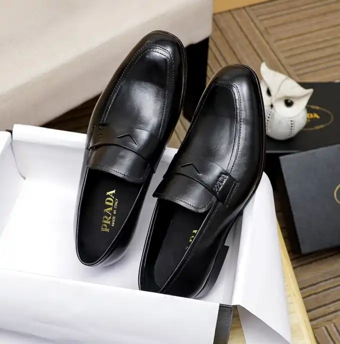 hype Prada Leather Shoes