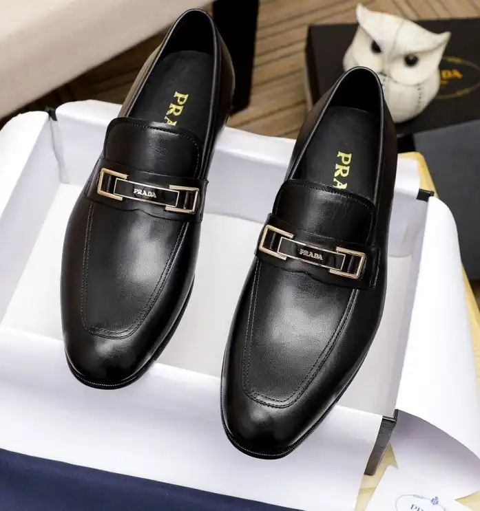 hype Prada Leather Shoes