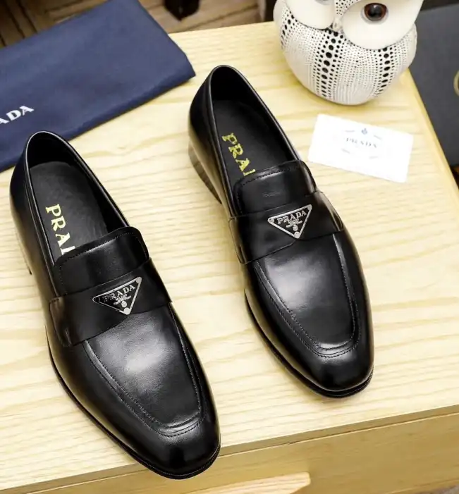 hype Prada Leather Shoes