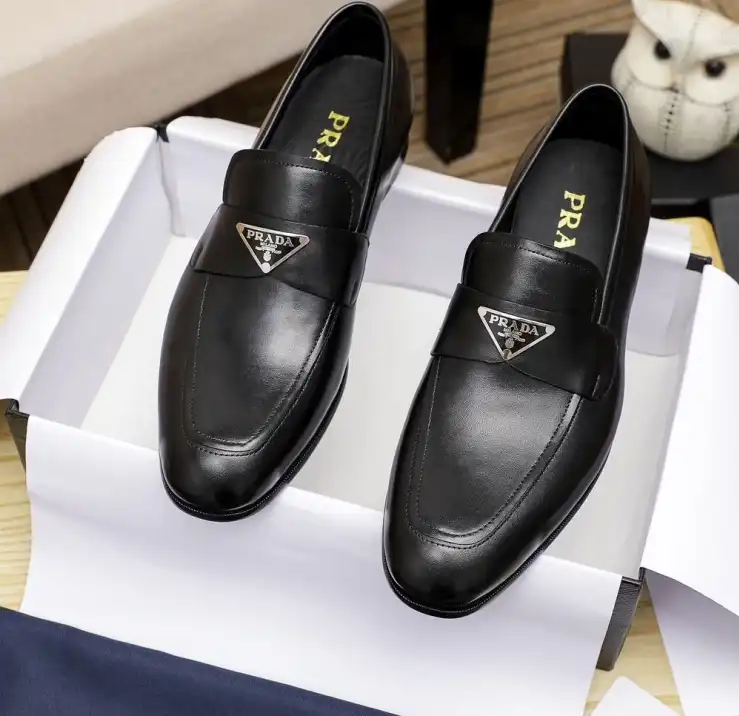 hype Prada Leather Shoes