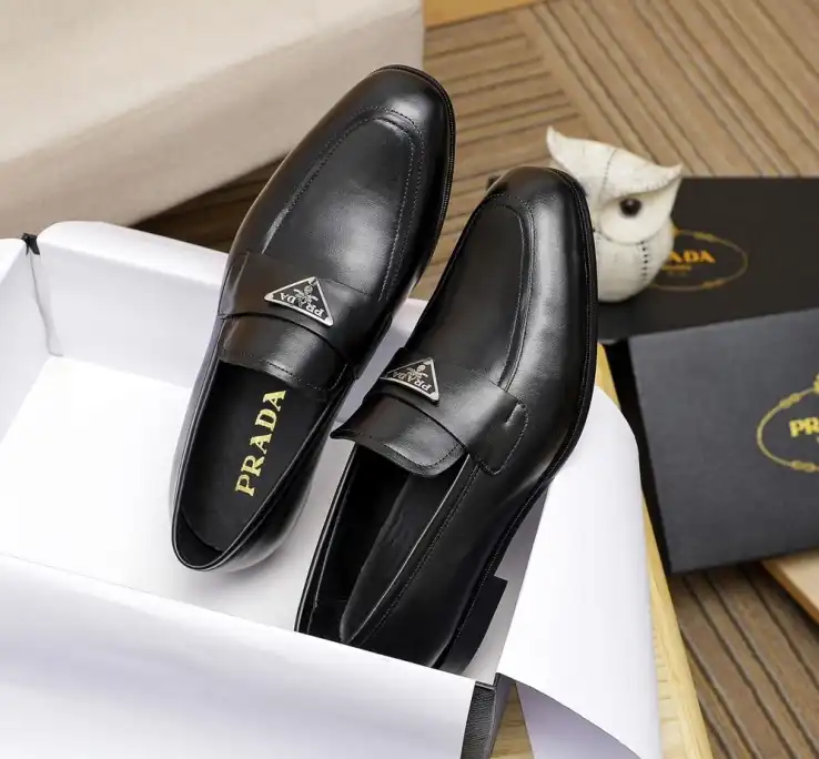 hype Prada Leather Shoes