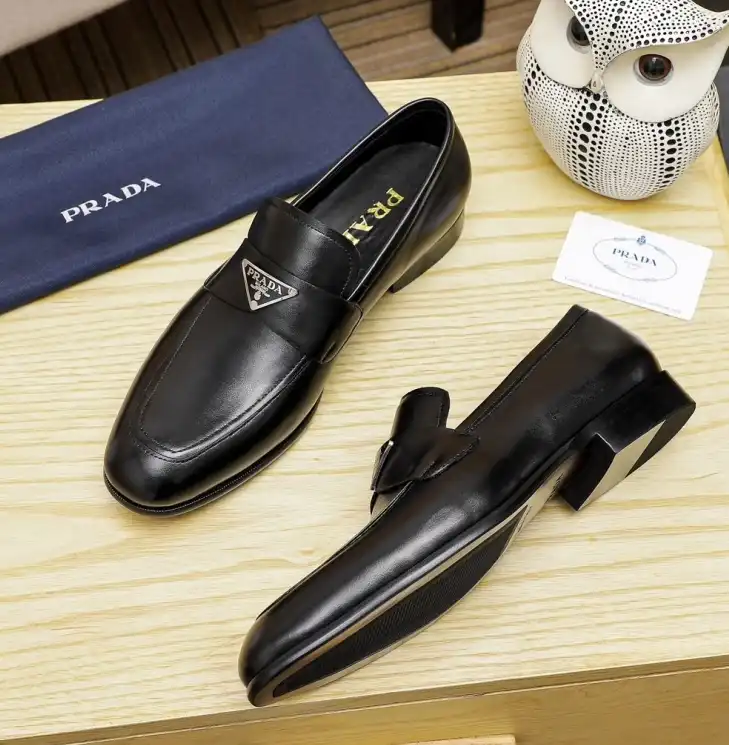 hype Prada Leather Shoes