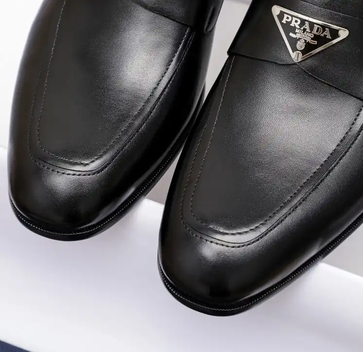 hype Prada Leather Shoes