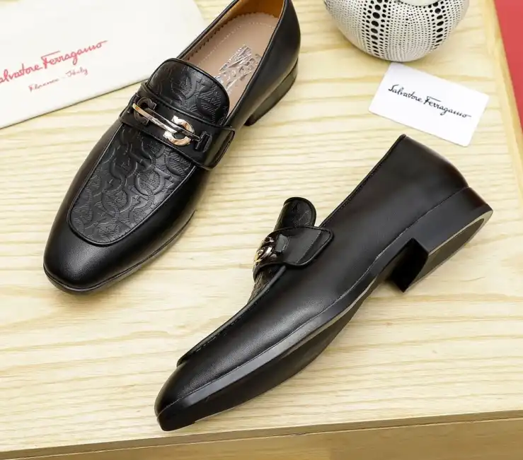 hype Ferragamo Leather Shoes