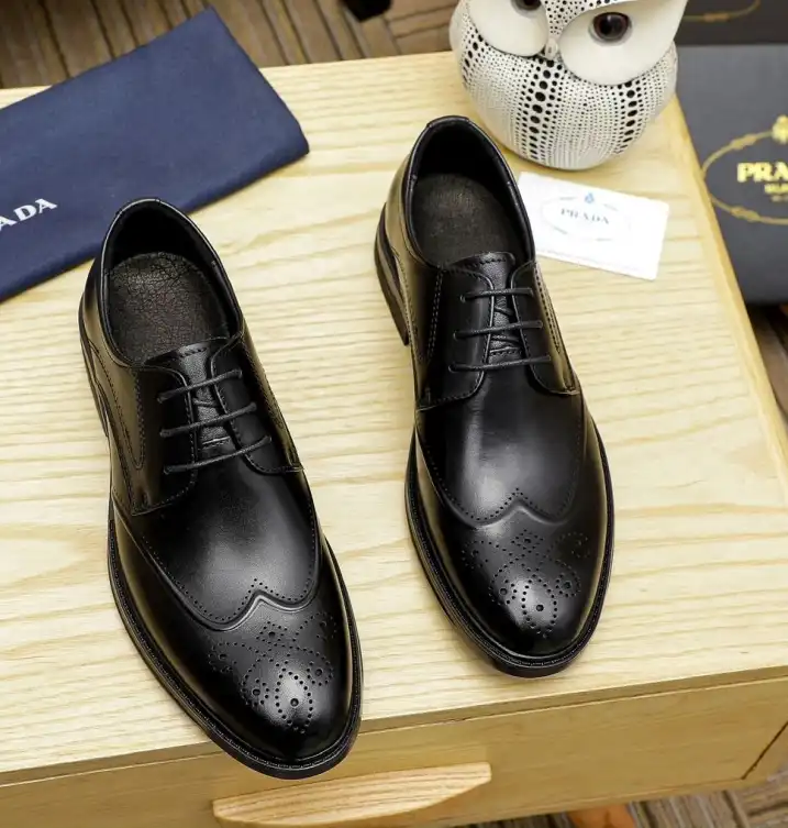 hype Prada Leather Shoes