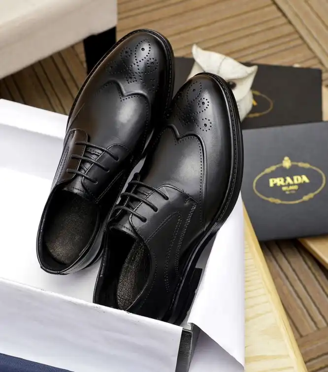 hype Prada Leather Shoes