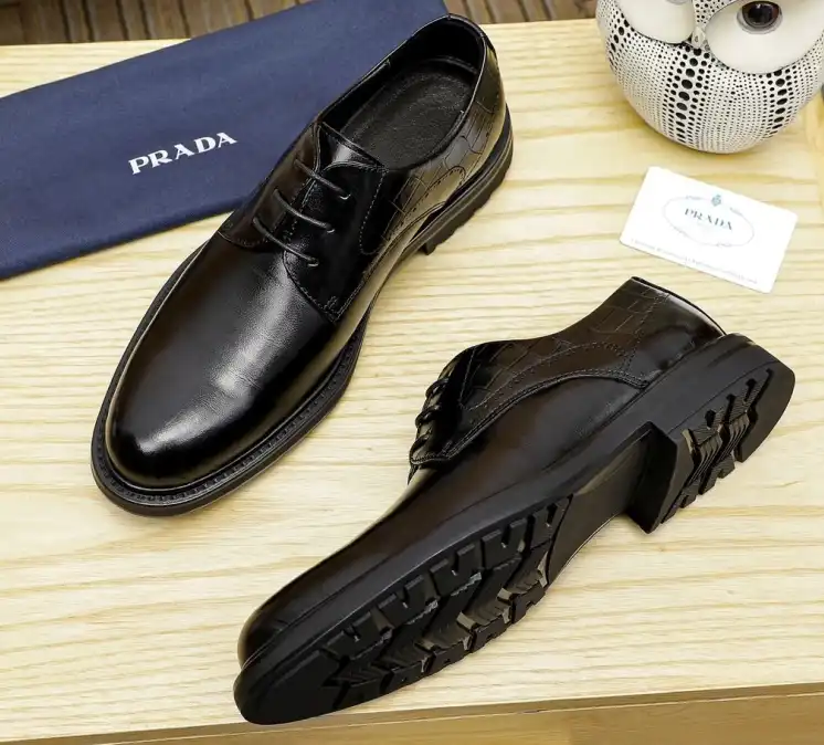 hype Prada Leather Shoes