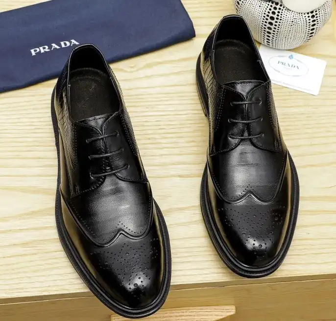 hype Prada Leather Shoes