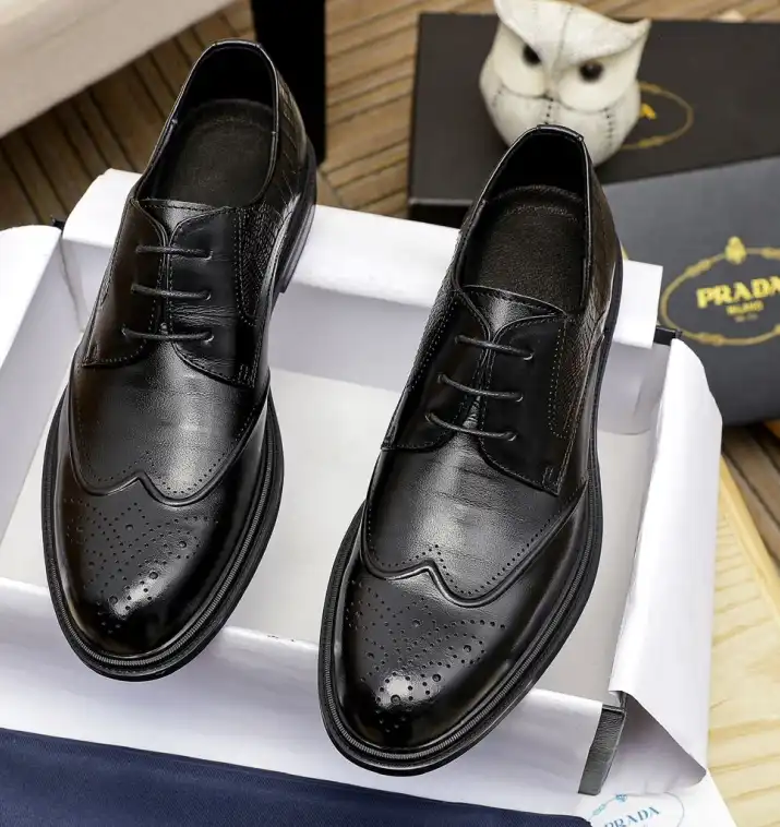 hype Prada Leather Shoes