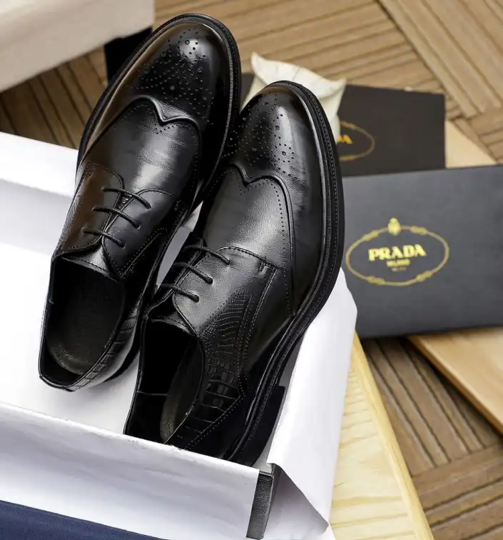 hype Prada Leather Shoes