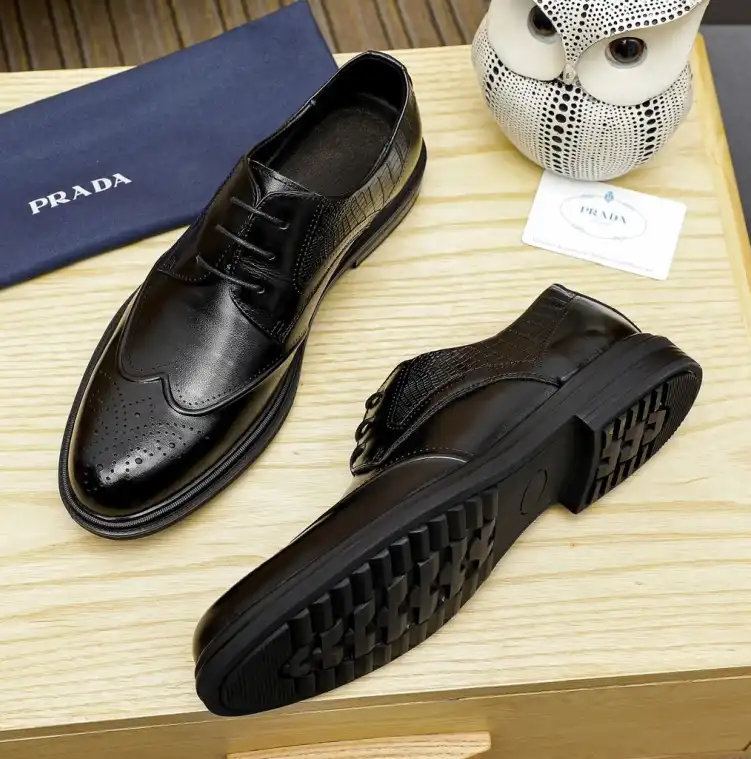 hype Prada Leather Shoes