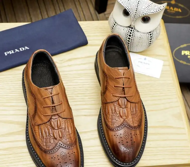 hype Prada Leather Shoes