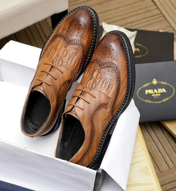 hype Prada Leather Shoes