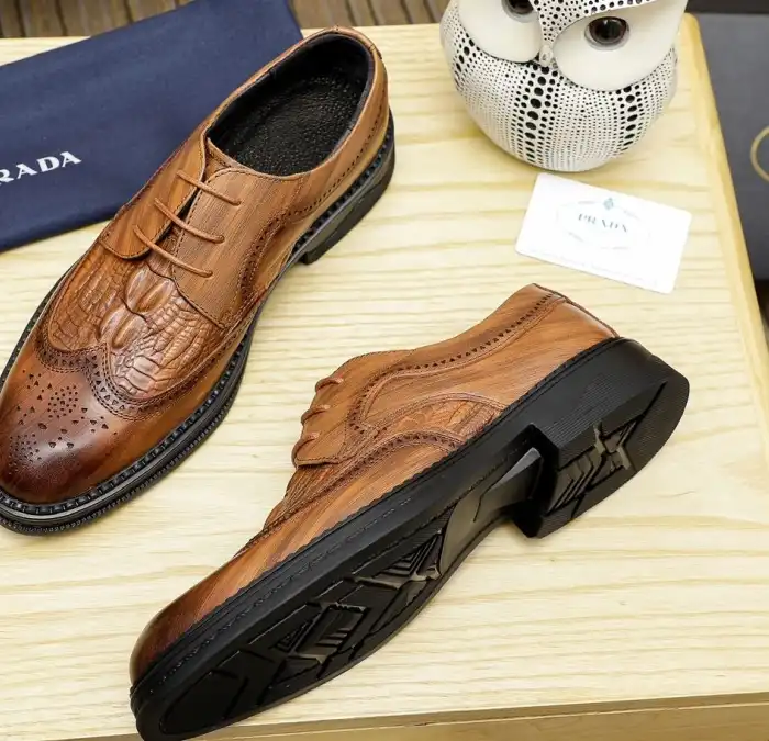 hype Prada Leather Shoes