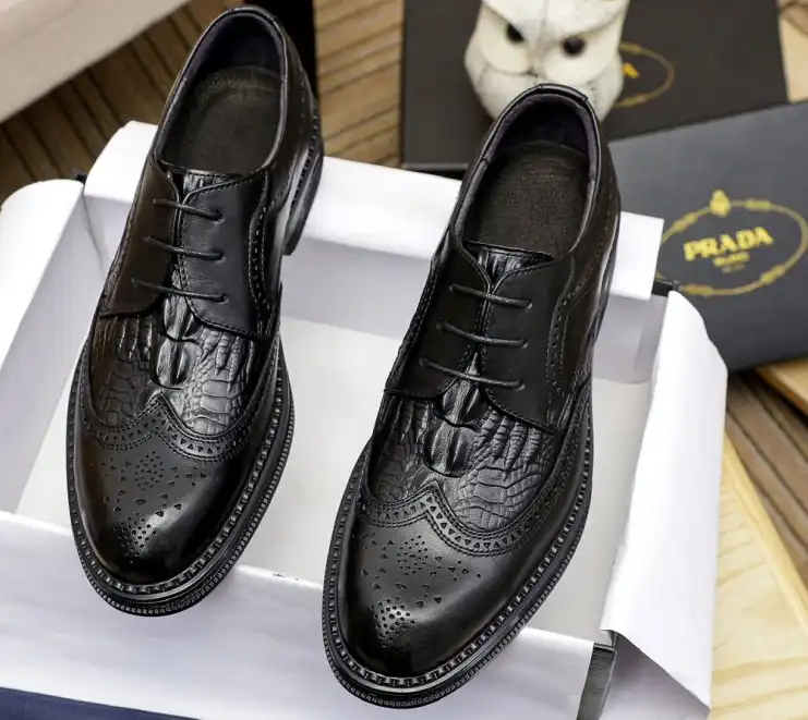 hype Prada Leather Shoes