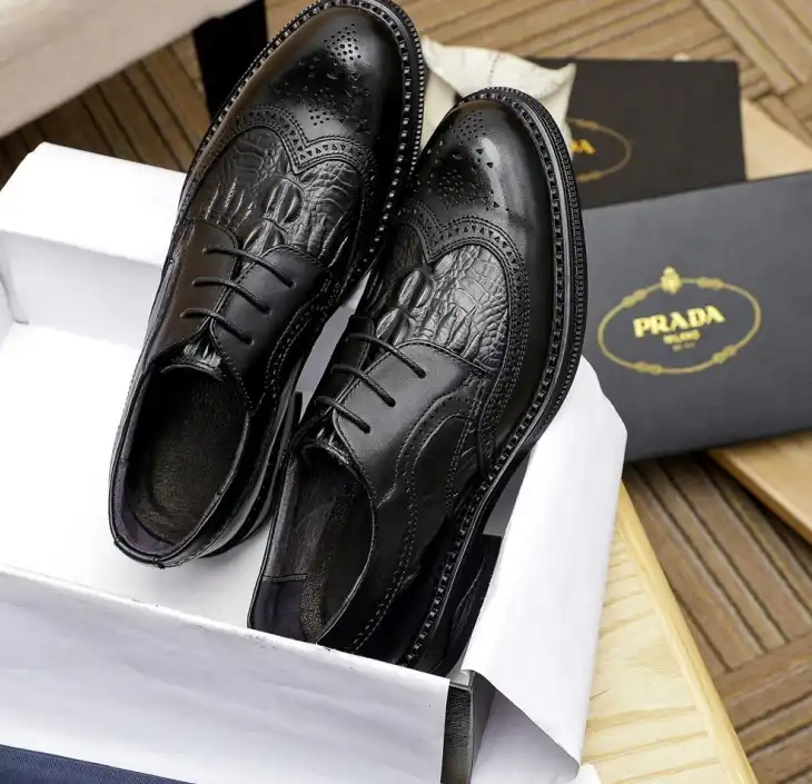 hype Prada Leather Shoes