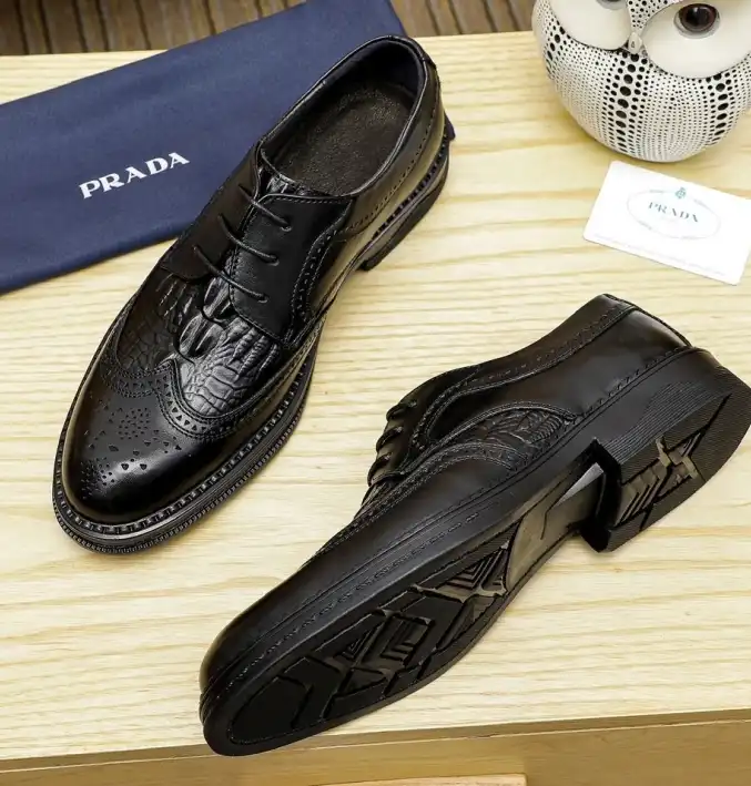 hype Prada Leather Shoes