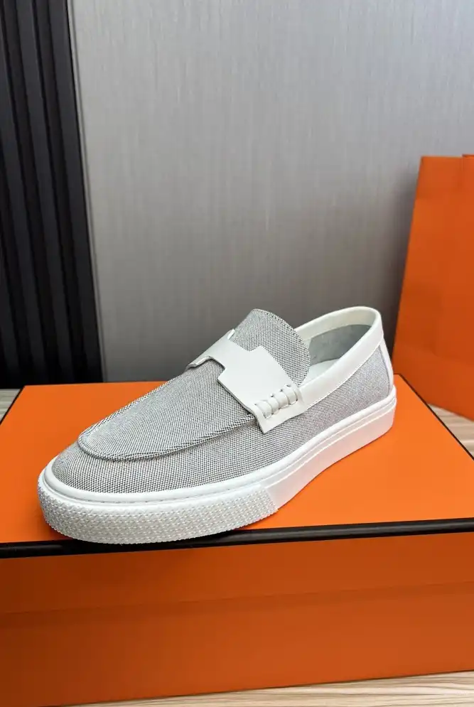 hype Hermes Leather Shoes