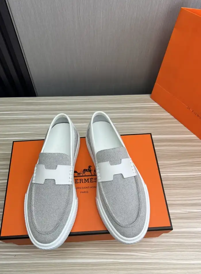 hype Hermes Leather Shoes