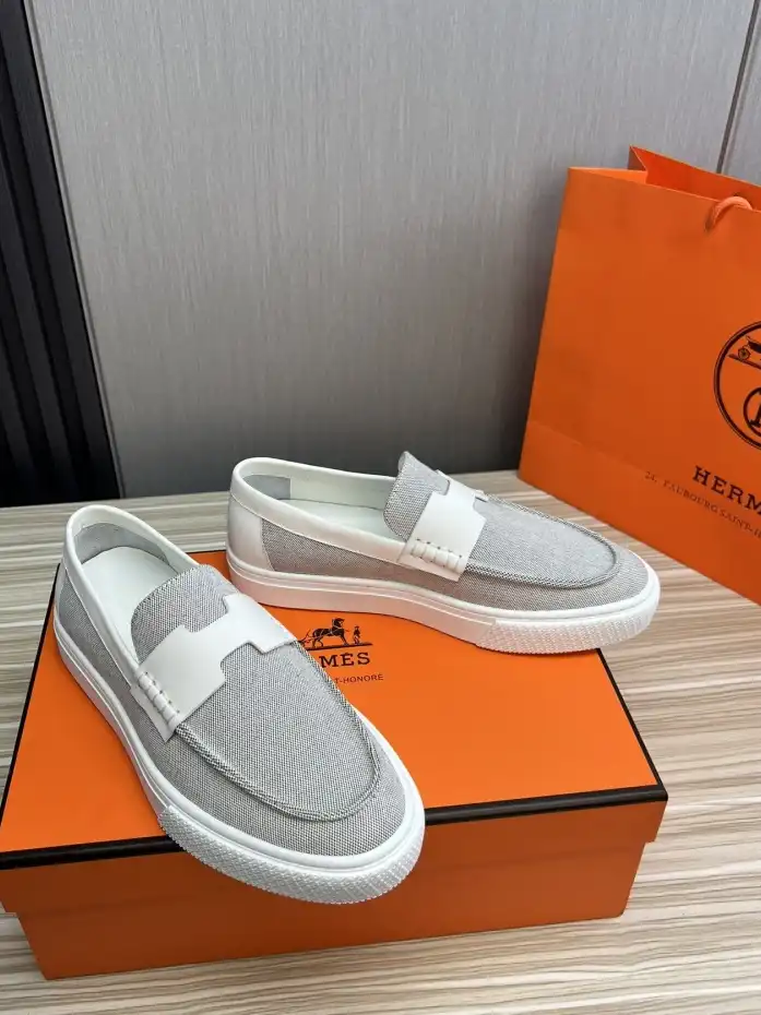 hype Hermes Leather Shoes