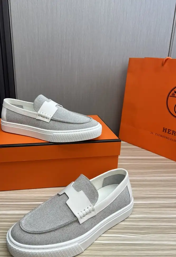 hype Hermes Leather Shoes