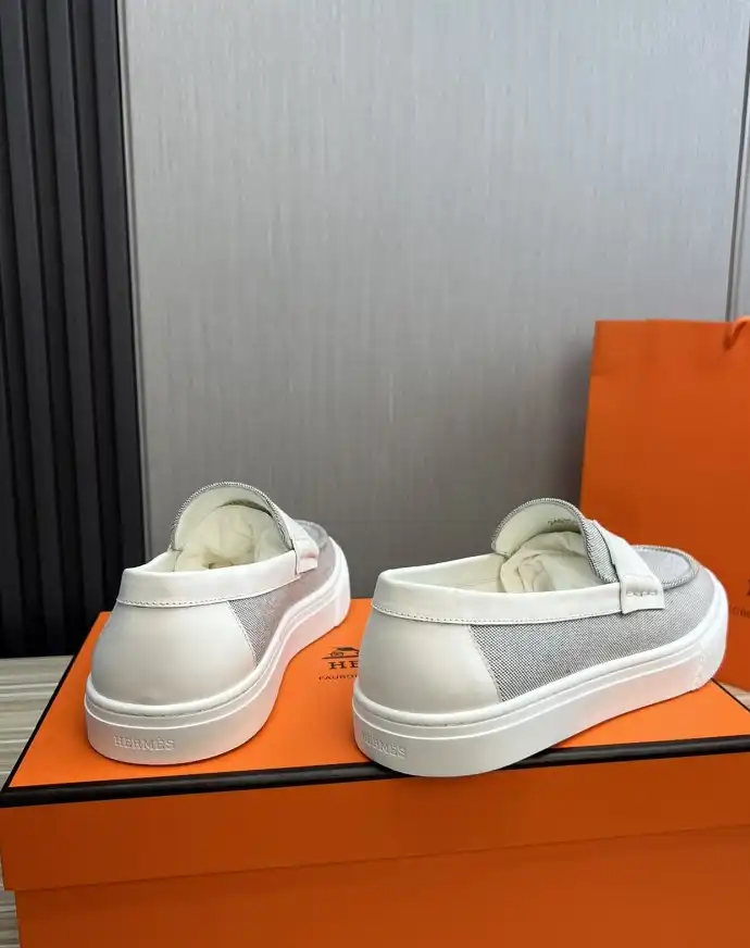 hype Hermes Leather Shoes