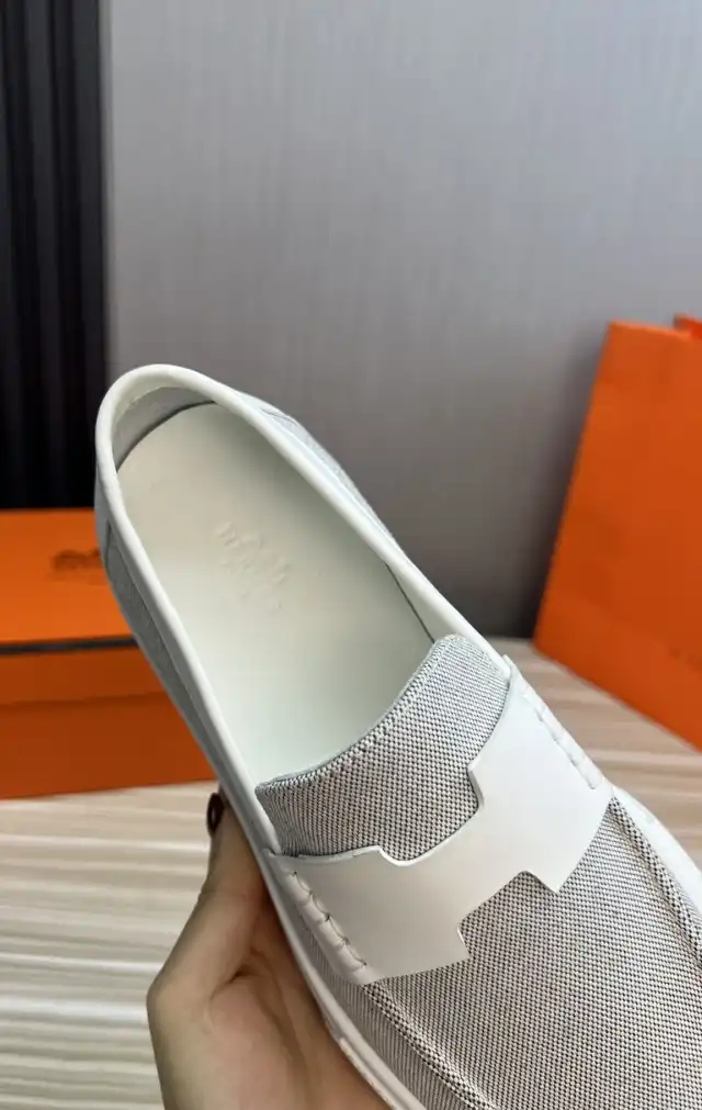 hype Hermes Leather Shoes